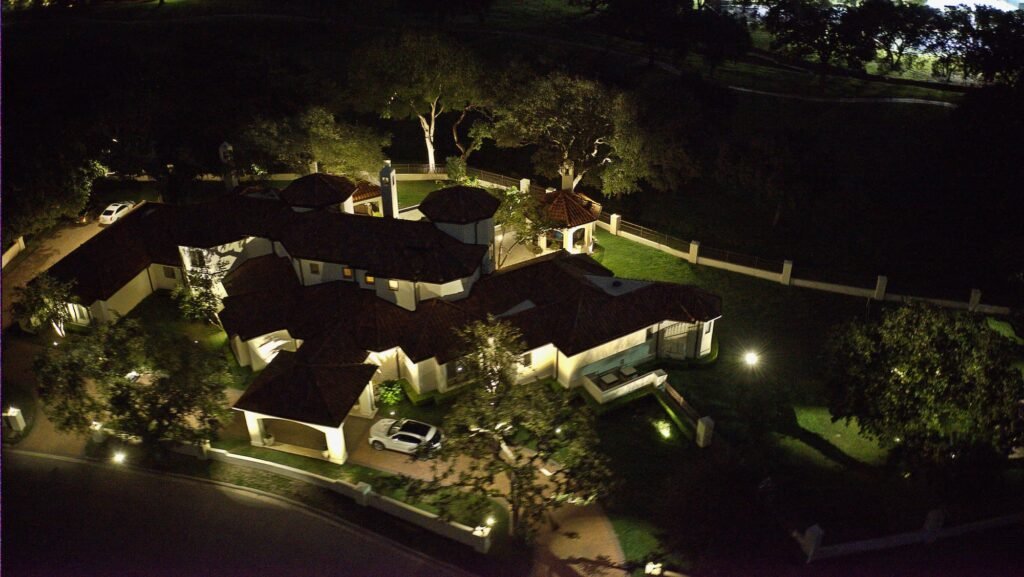 Landscape Lighting Aerial View